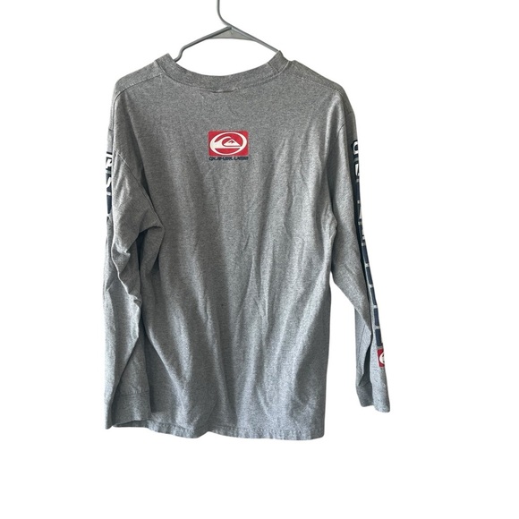 Quiksilver 1990’s Vintage Surf Gray Long Sleeve Tee - Picture 3 of 10